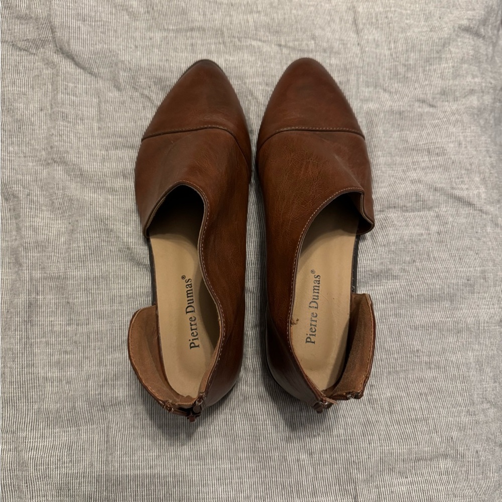 Pierre Dumas Brown Flats Comfortable Slip-On Loafers